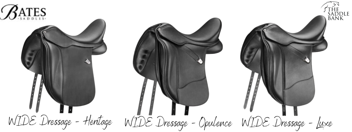 Bates Wide Adjustable dressage saddle